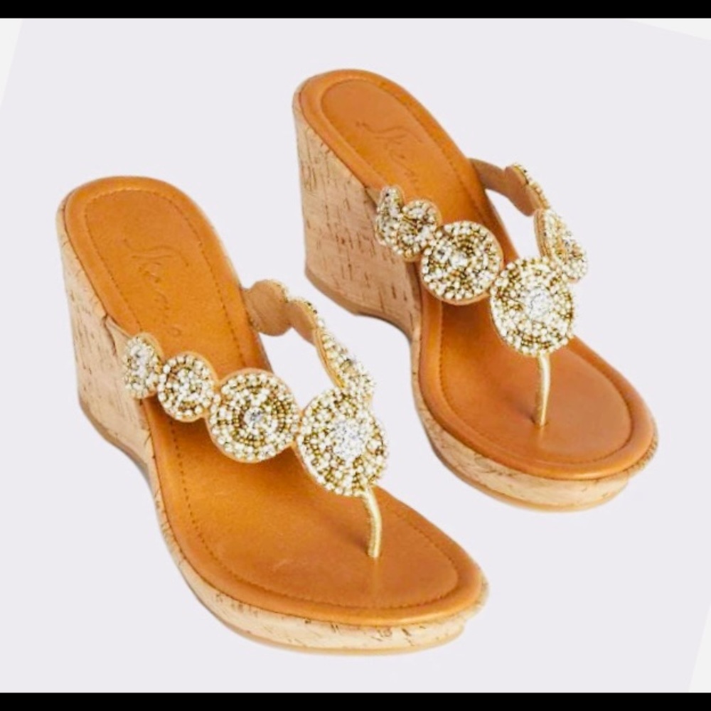 SKEMO Crystal Madame Wedge Sandal